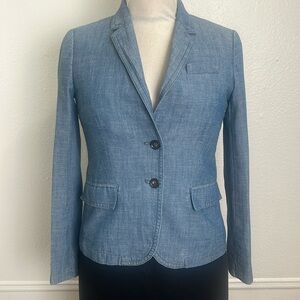 Classic Blue Denim Blazer